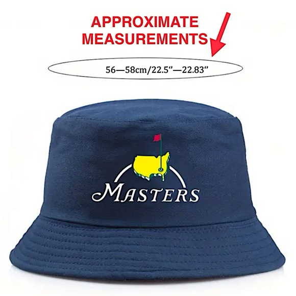 Bucket Sun Hat Reversible Masters Golf Cap Sun Cotton Twill Adult Black White - Picture 4 of 14